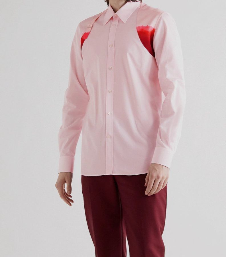 Alexander McQueen Button Shirt in Pink Size US S / EU 44-46 / 1 - 6 Thumbnail