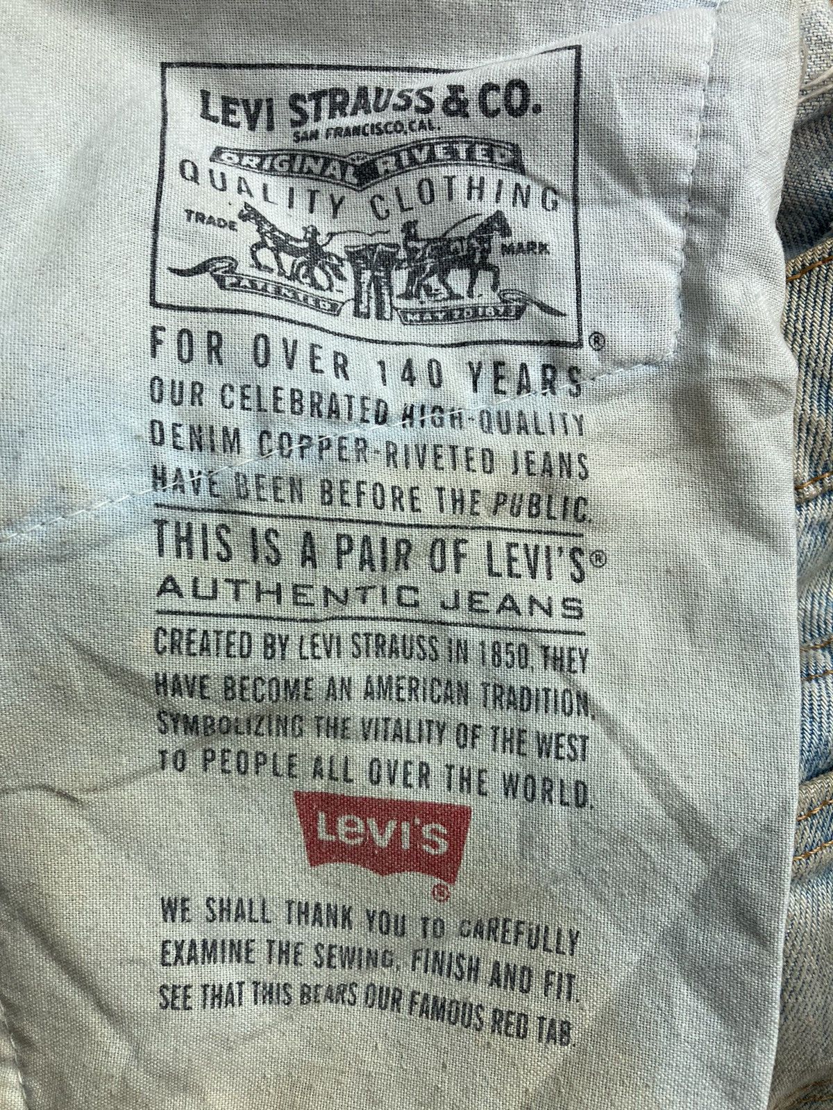 Levi's × Vintage VINTAGE LEVIS TRASHED DISTRESSED DENIM Size US 31 - 10 Thumbnail