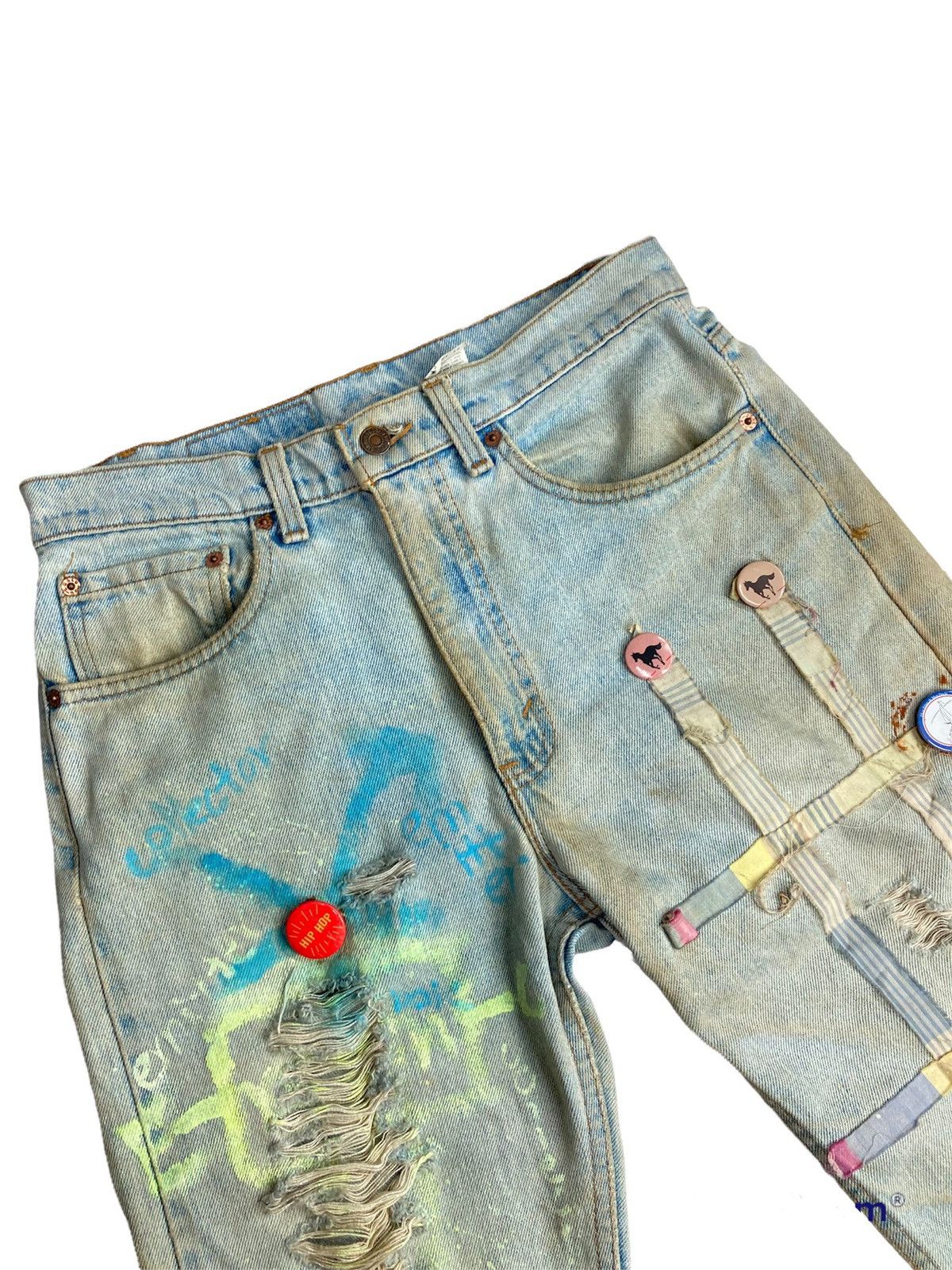 Levi's × Vintage VINTAGE LEVIS TRASHED DISTRESSED DENIM Size US 31 - 6 Thumbnail