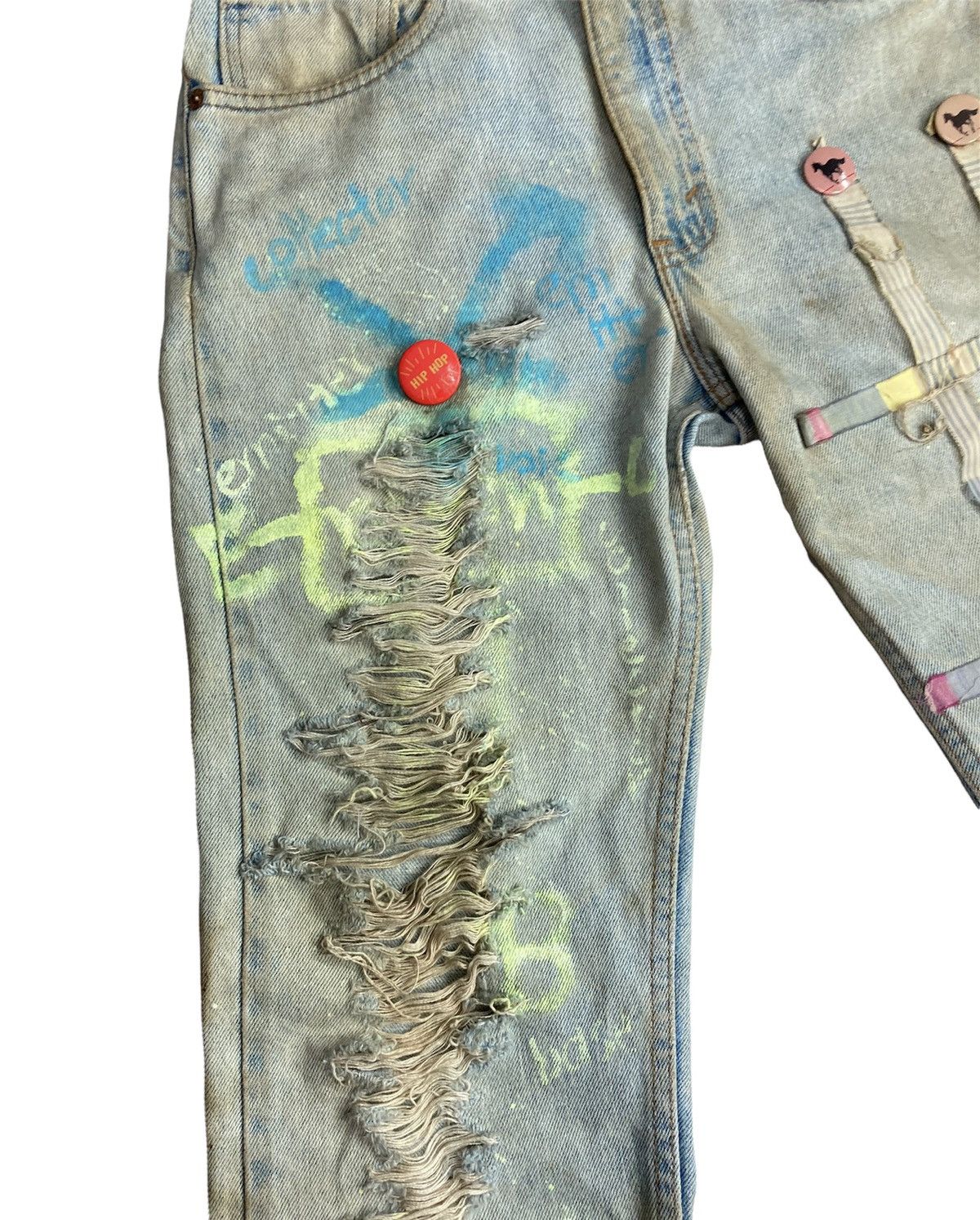Levi's × Vintage VINTAGE LEVIS TRASHED DISTRESSED DENIM Size US 31 - 4 Thumbnail