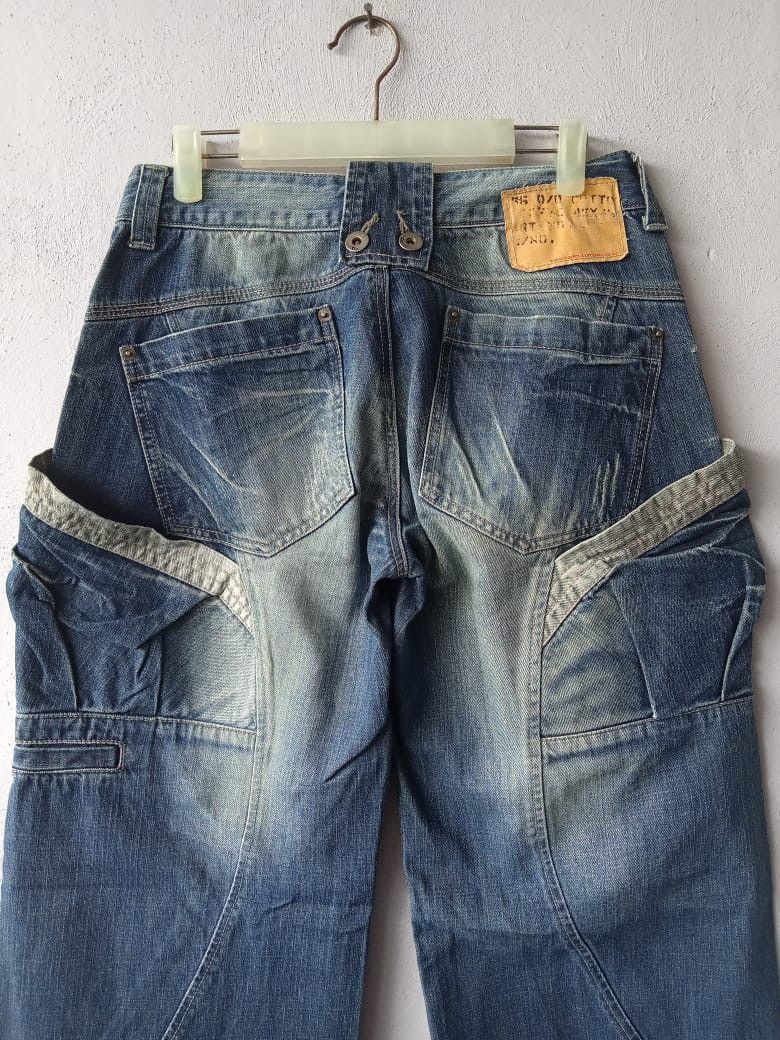 JNCO Side Pocket Distressed Balloon Jeans Denim Size US 28 / EU 44 - 5 Thumbnail