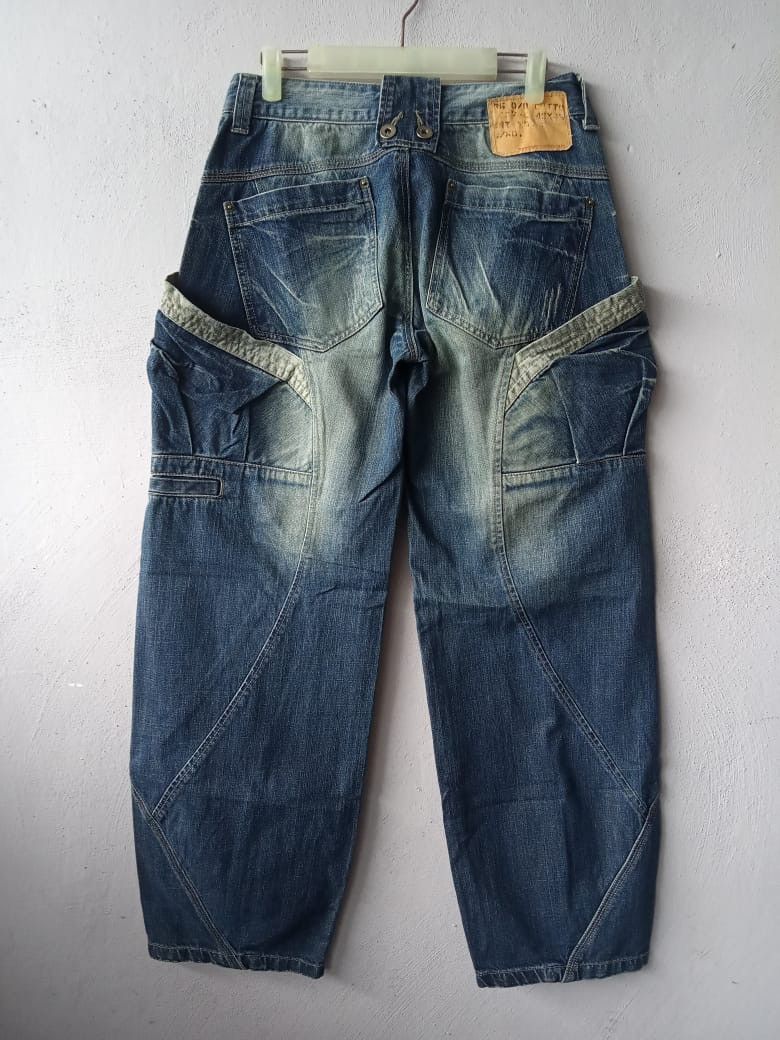 JNCO Side Pocket Distressed Balloon Jeans Denim Size US 28 / EU 44 - 4 Thumbnail