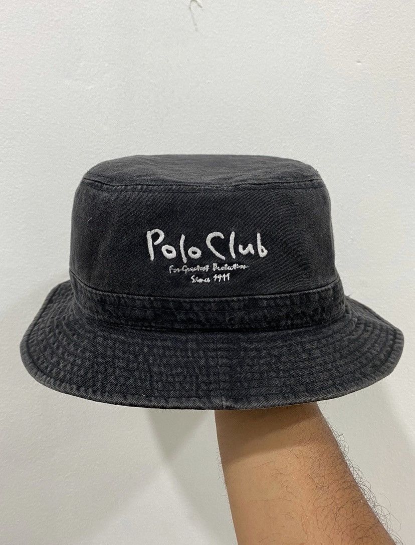 Other VTG Polo Club Logo Bucket Hat Size ONE SIZE - 1 Thumbnail