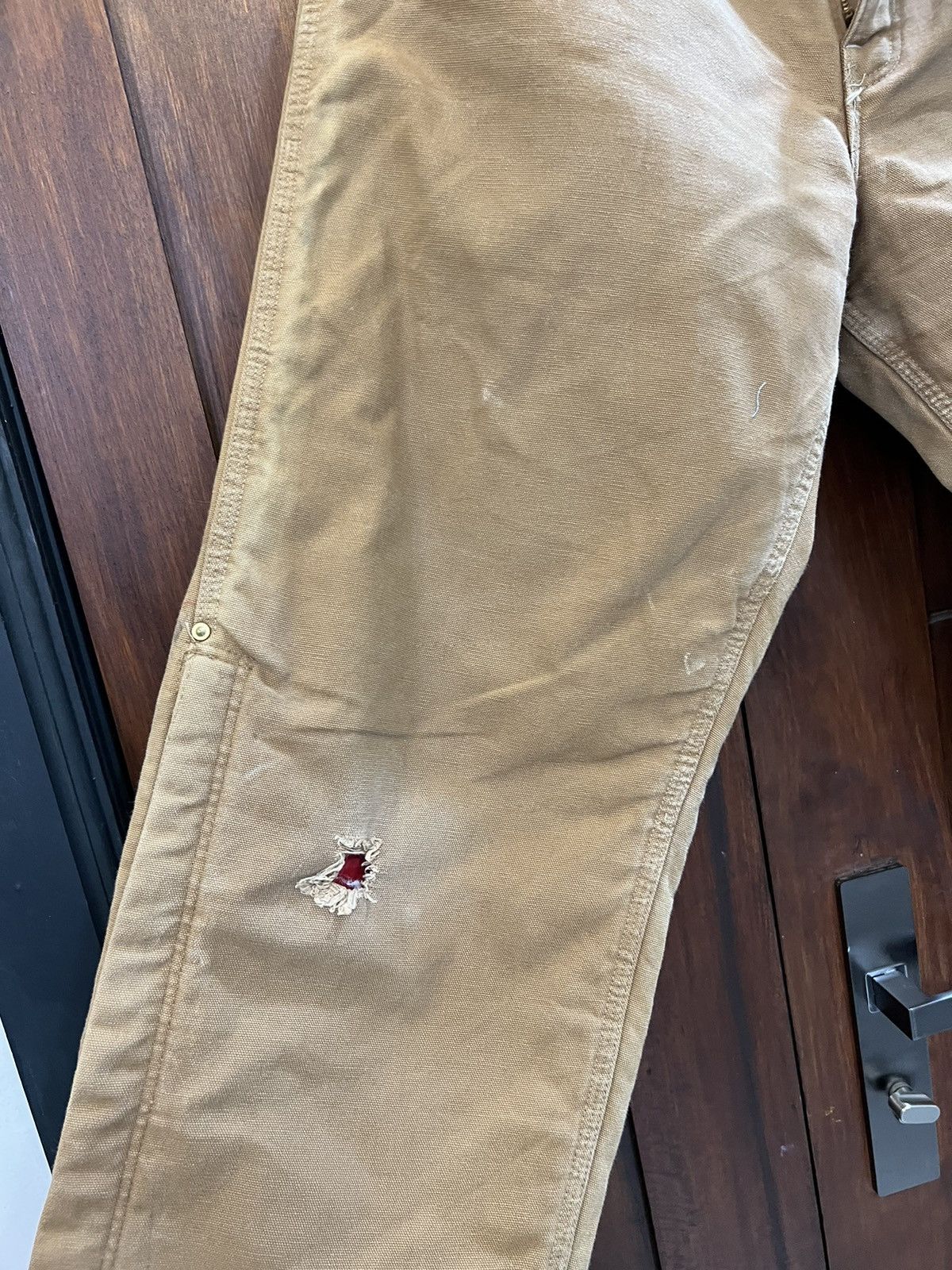 American Apparel × Carhartt Carhartt Distressed Denim Pants Size US 39 - 3 Thumbnail