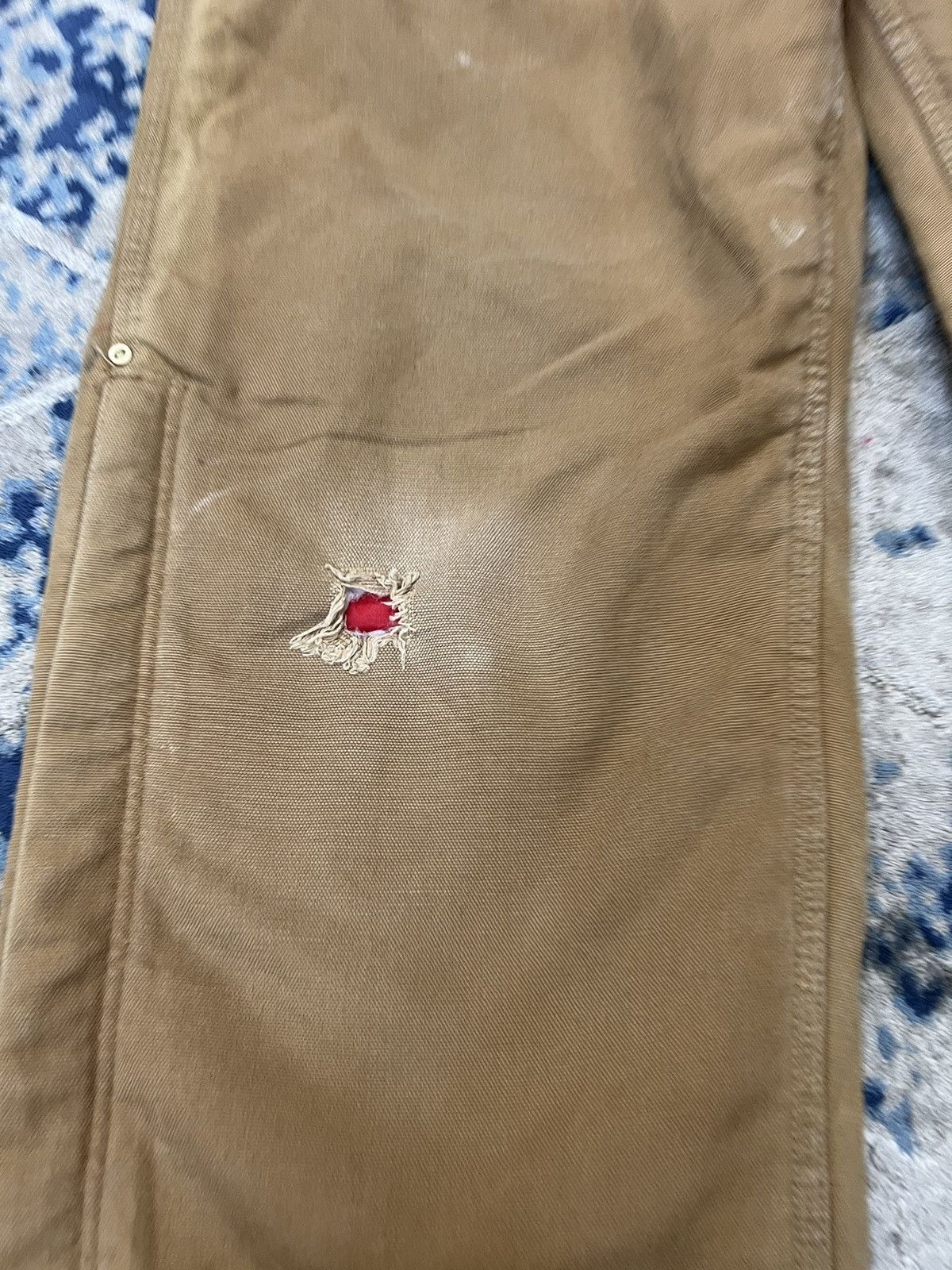 American Apparel × Carhartt Carhartt Distressed Denim Pants Size US 39 - 9 Thumbnail