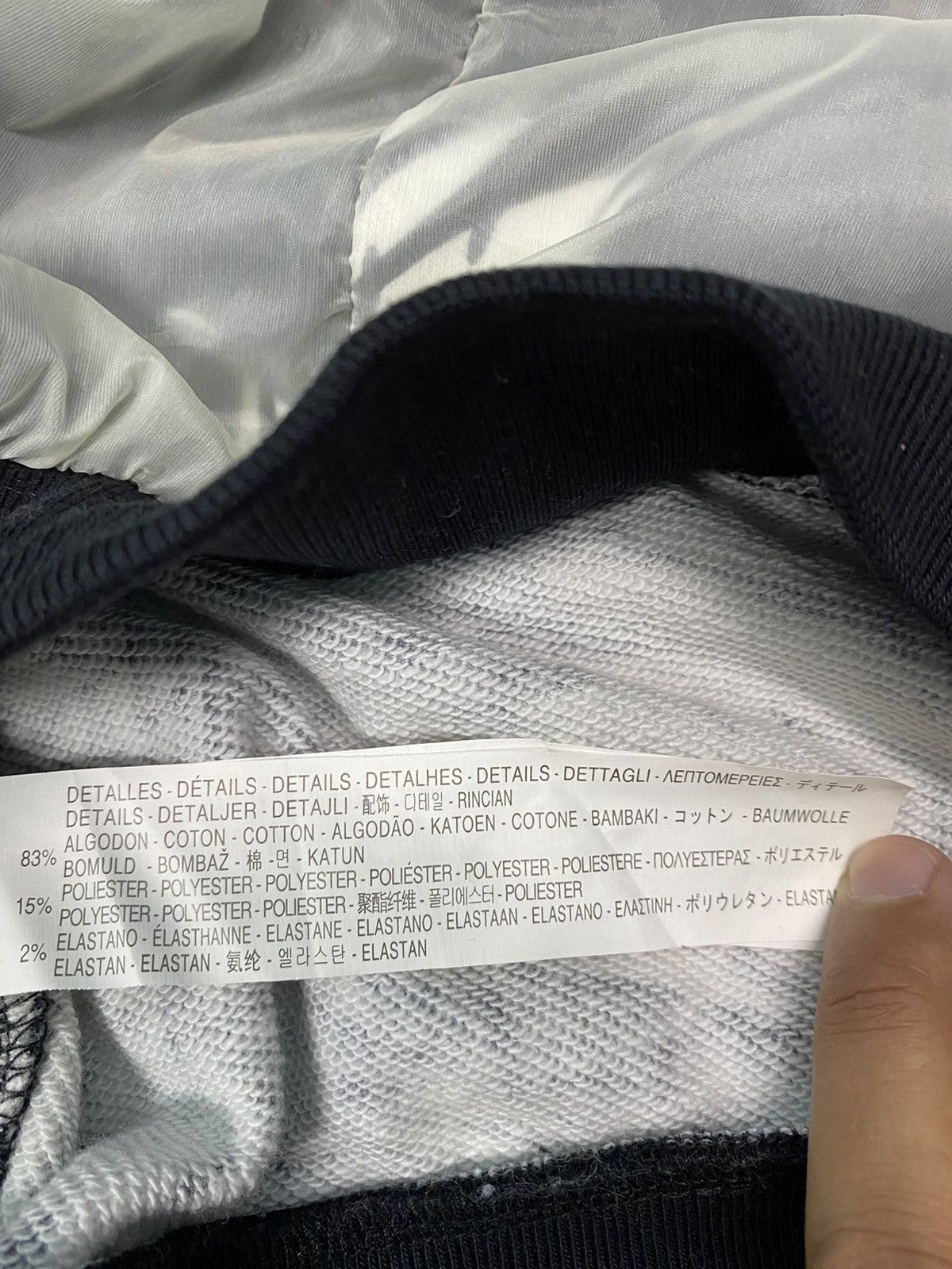 ZARA MAN BOTANICAL PATTERN DESIGN TWO LAYER SWEATSHIRT