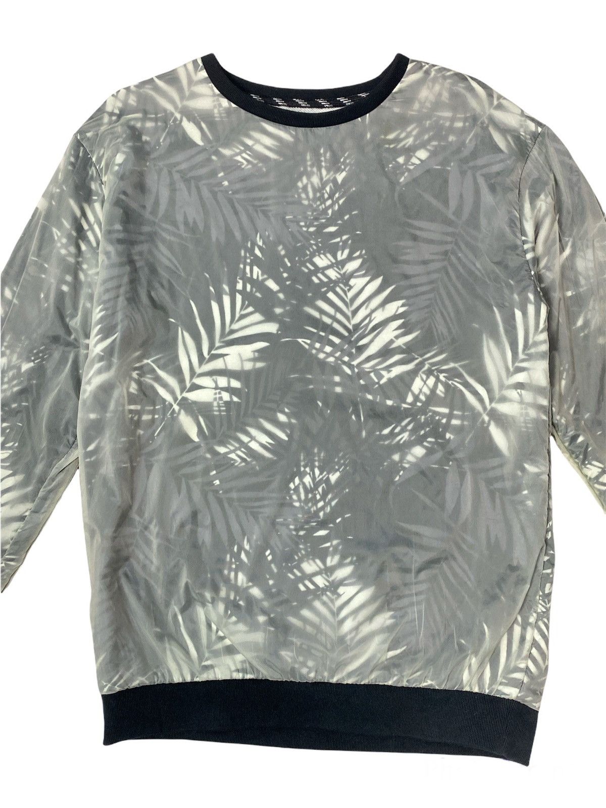 ZARA MAN BOTANICAL PATTERN DESIGN TWO LAYER SWEATSHIRT