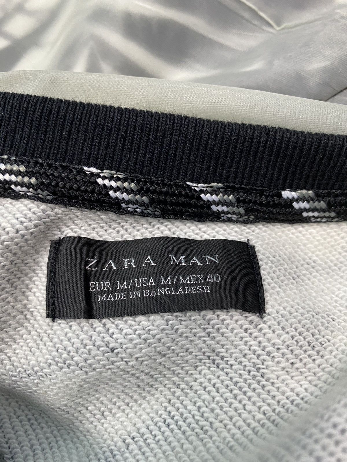 ZARA MAN BOTANICAL PATTERN DESIGN TWO LAYER SWEATSHIRT