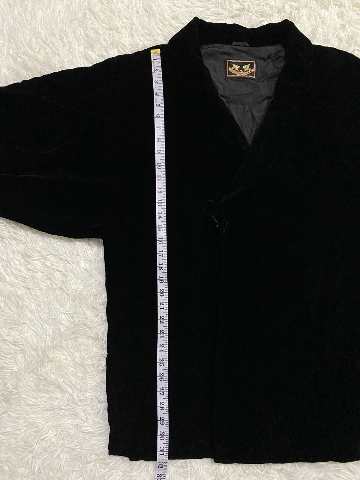 Velvet Black Velvet Kimono Style Jacket Made in Germany Size US M / EU 48-50 / 2 - 9 Thumbnail
