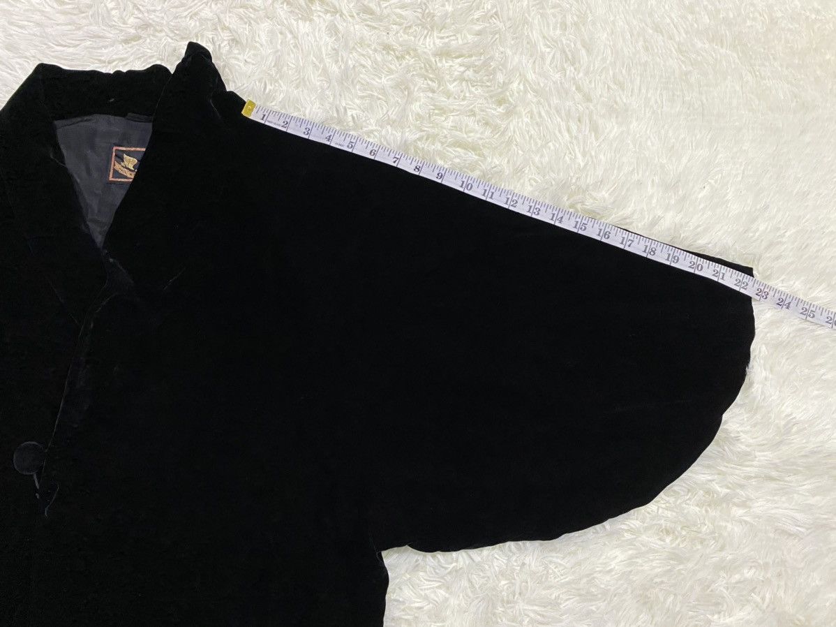 Velvet Black Velvet Kimono Style Jacket Made in Germany Size US M / EU 48-50 / 2 - 10 Thumbnail
