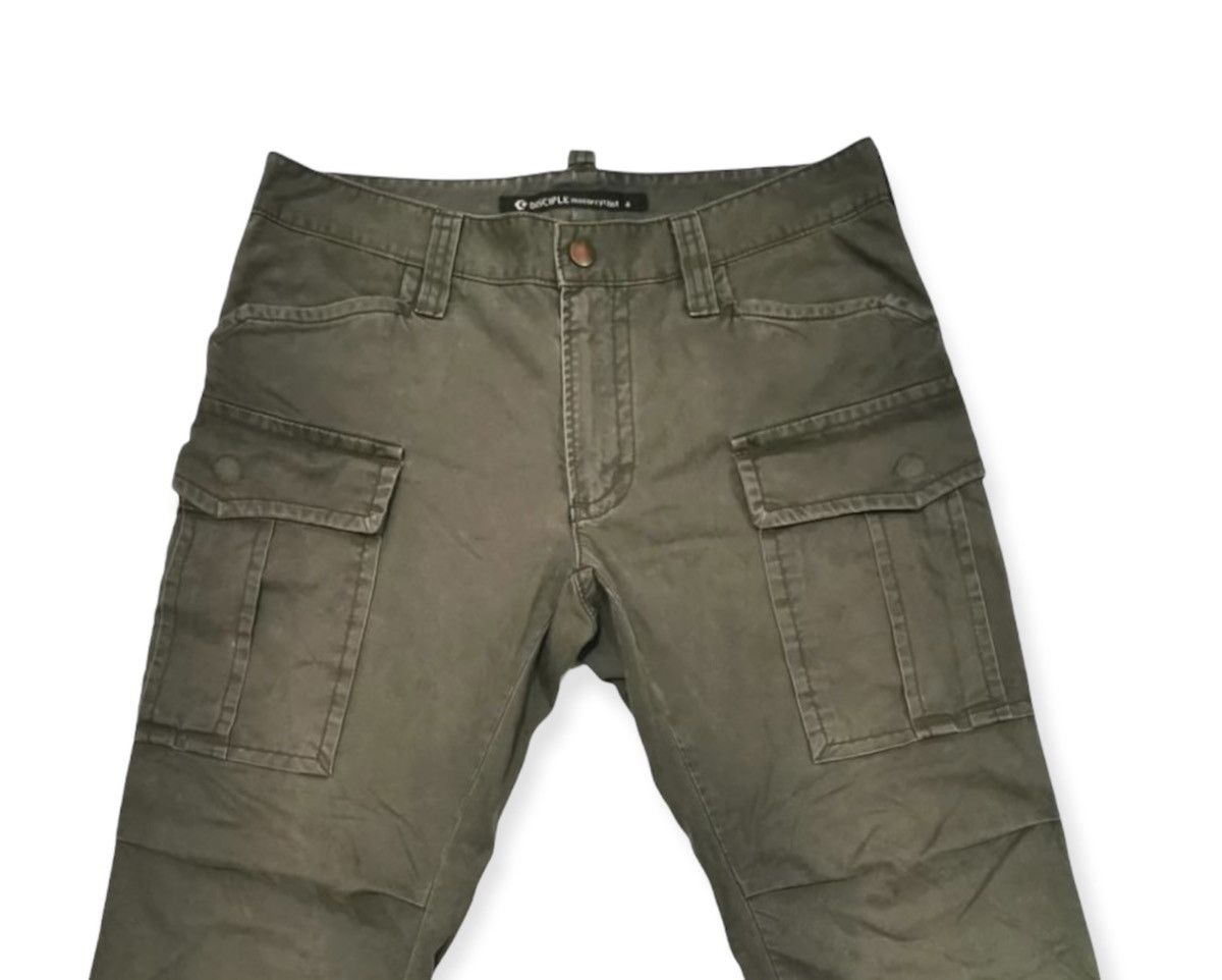 Japanese Brand Disciple Motorcyclist Leather Trim Biker Style Cargo Pants Size US 31 - 2 Thumbnail