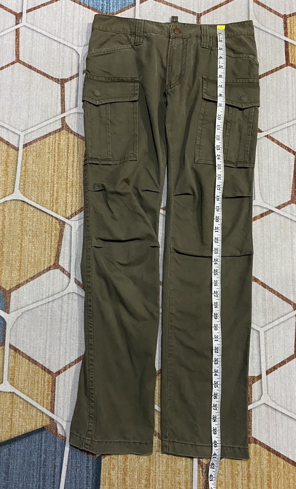 Japanese Brand Disciple Motorcyclist Leather Trim Biker Style Cargo Pants Size US 31 - 17 Thumbnail