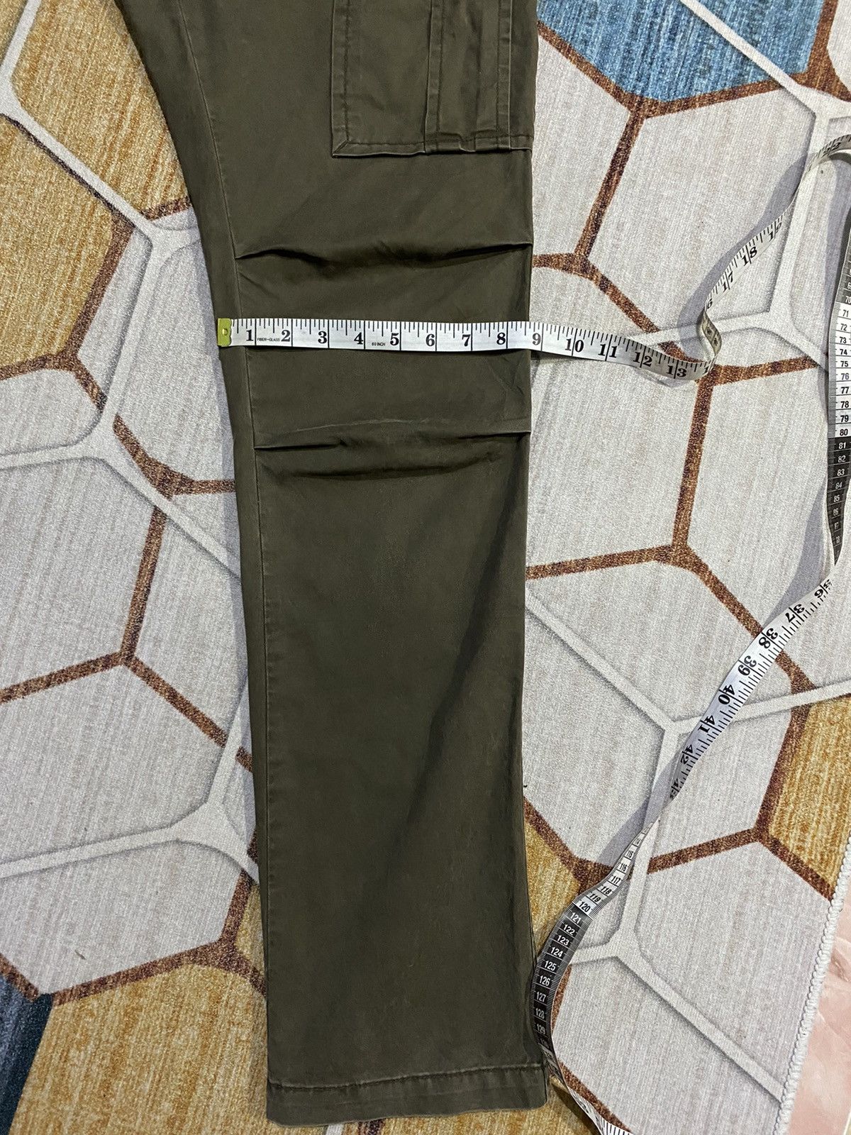 Japanese Brand Disciple Motorcyclist Leather Trim Biker Style Cargo Pants Size US 31 - 14 Thumbnail