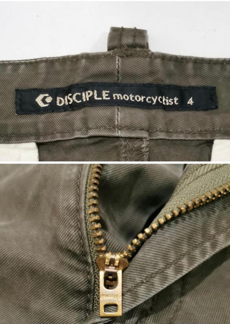 Japanese Brand Disciple Motorcyclist Leather Trim Biker Style Cargo Pants Size US 31 - 5 Thumbnail