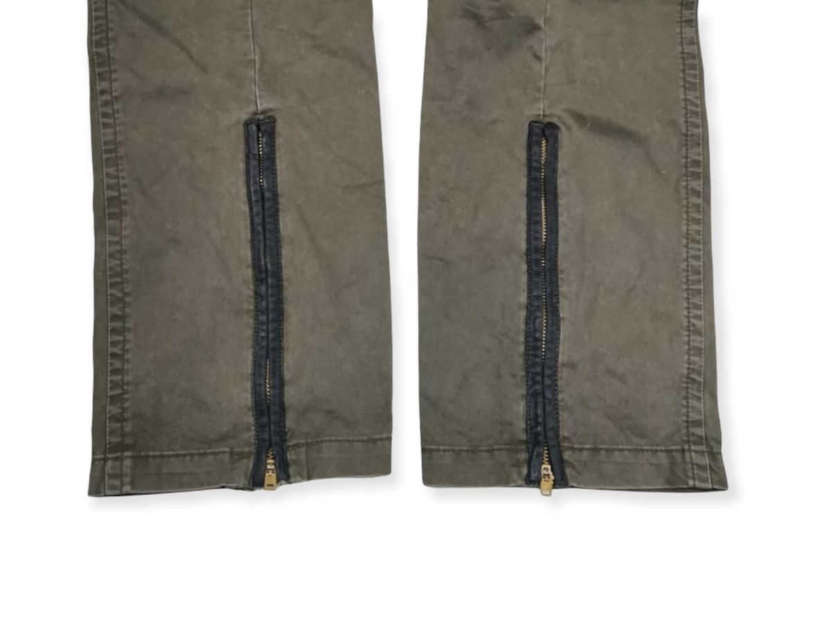 Japanese Brand Disciple Motorcyclist Leather Trim Biker Style Cargo Pants Size US 31 - 9 Thumbnail