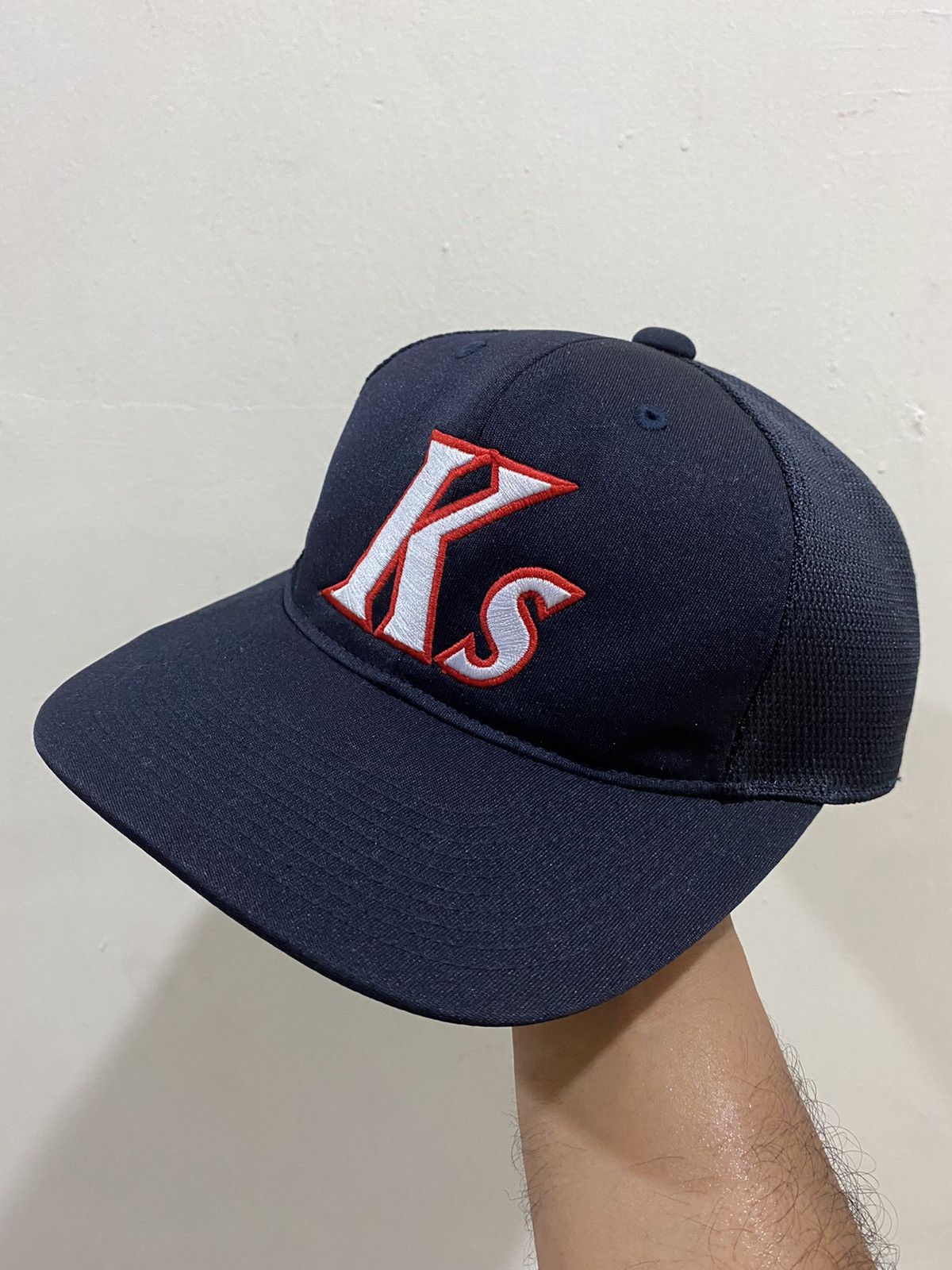 Vintage 🔥Vintage🔥 “KS” Mizuno Japanese Team Baseball Hat Size ONE SIZE - 1 Thumbnail