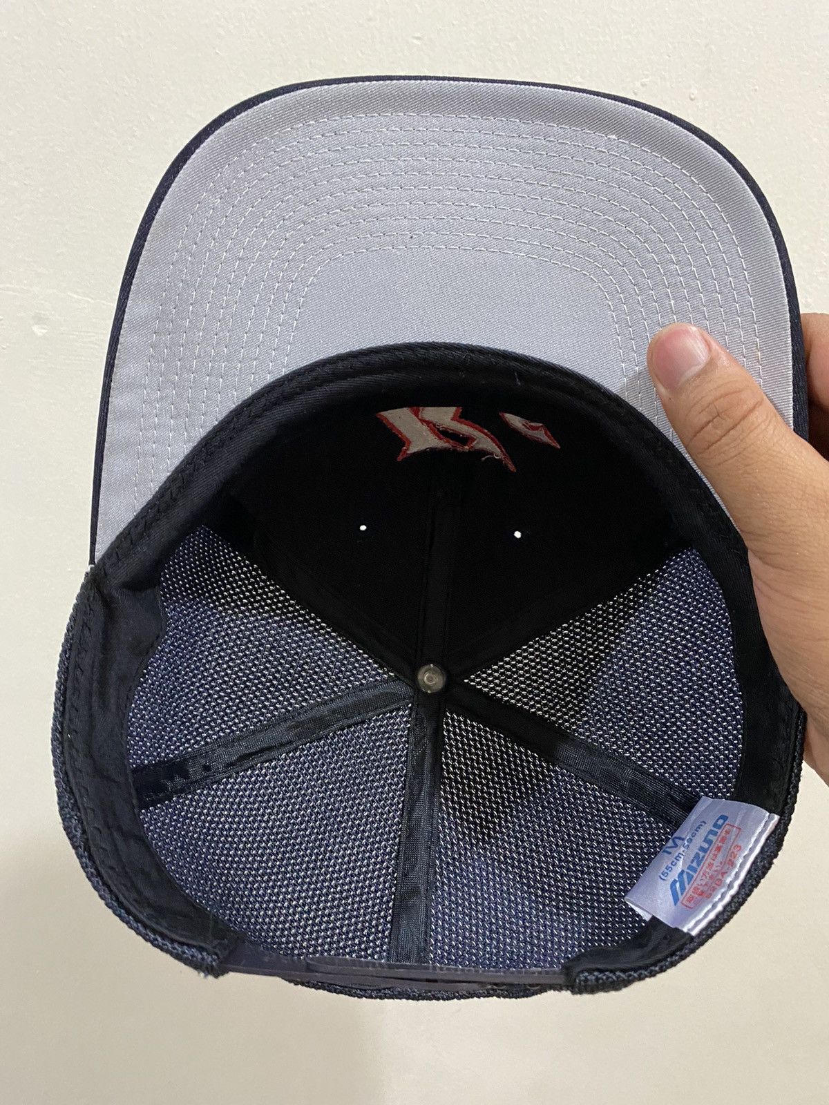 Vintage 🔥Vintage🔥 “KS” Mizuno Japanese Team Baseball Hat Size ONE SIZE - 6 Thumbnail
