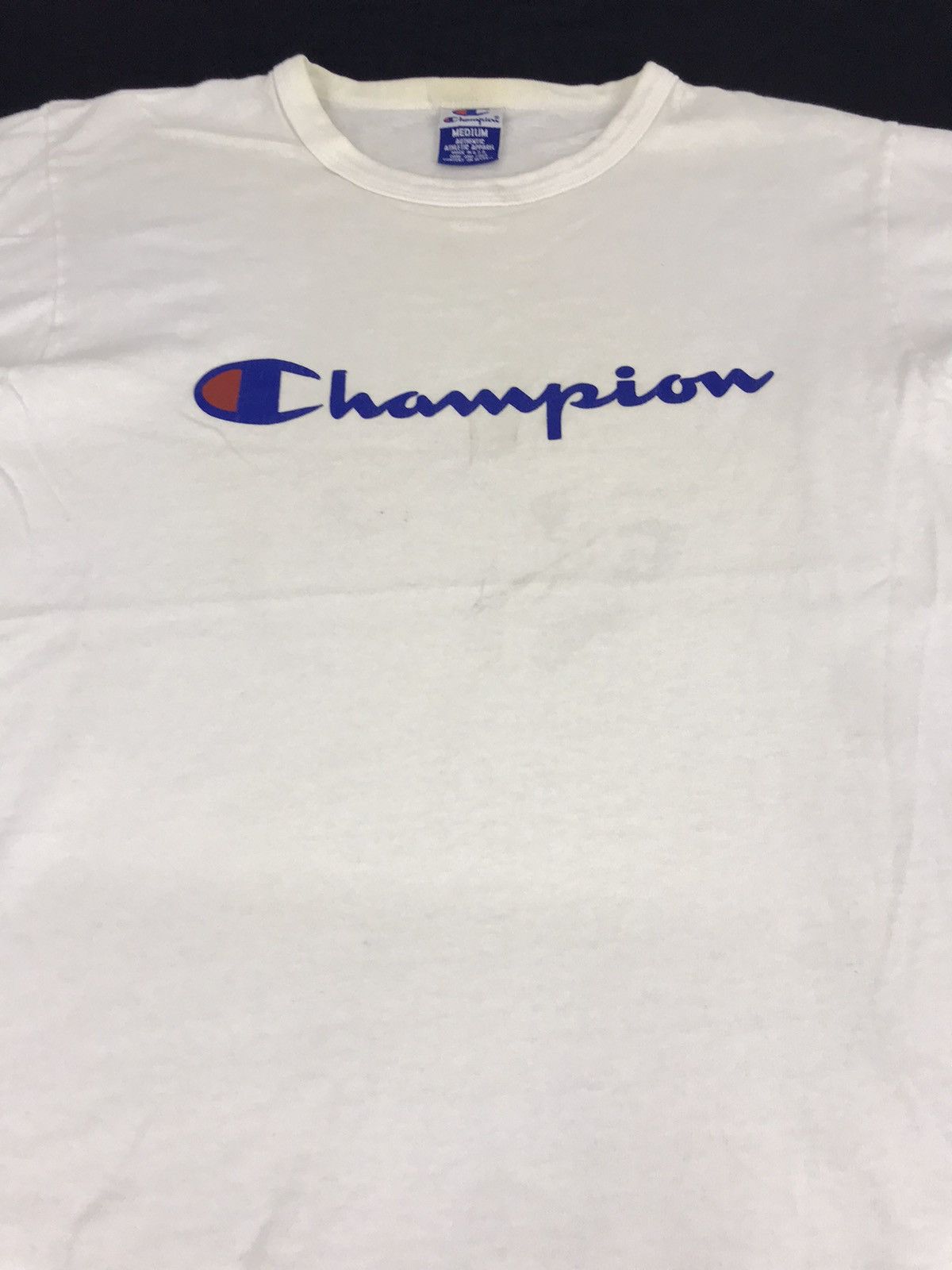 Champion 90s Champion Usa Big Logo Spell Out Long Sleeve Tee Size M / US 6-8 / IT 42-44 - 3 Thumbnail
