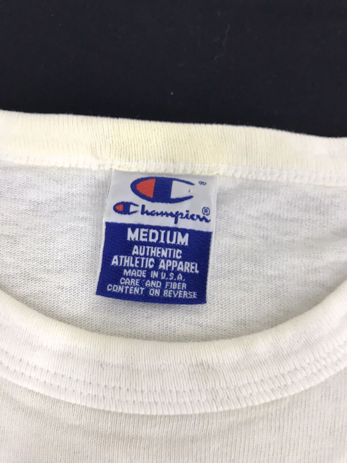 Champion 90s Champion Usa Big Logo Spell Out Long Sleeve Tee Size M / US 6-8 / IT 42-44 - 4 Thumbnail