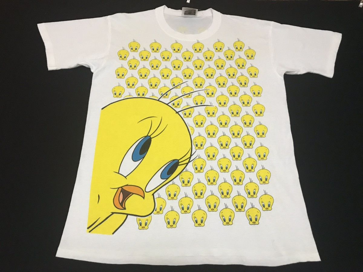 Cartoon Network × Vintage Vintage Tweety FULL PRINT Made In USA ANIMA/CARTOON NETWORK Size US L / EU 52-54 / 3 - 1 Thumbnail