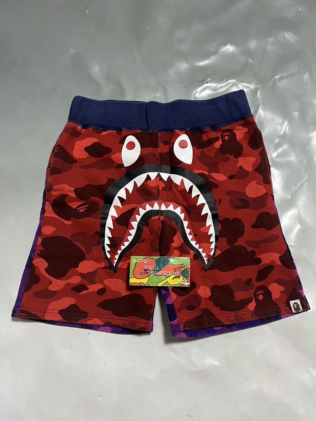 Bape shorts camo and red best sale