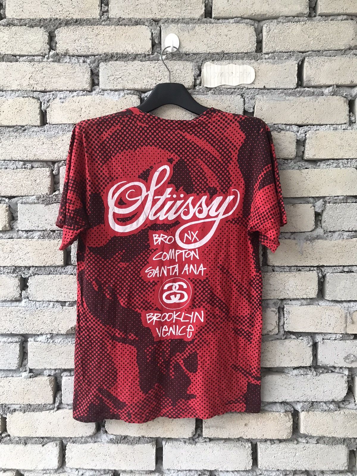 Stussy Stussy World Tour All Over Printed Camouflage Tee Size US S / EU 44-46 / 1 - 2 Thumbnail
