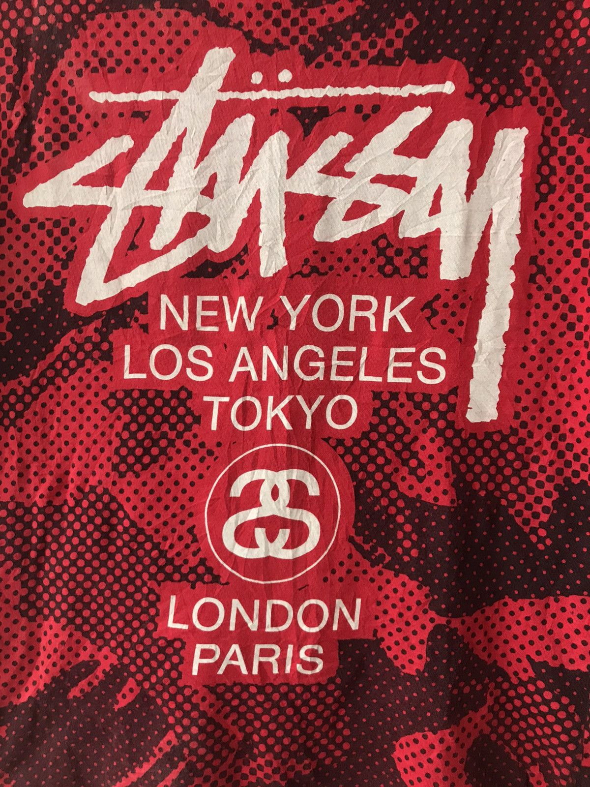 Stussy Stussy World Tour All Over Printed Camouflage Tee Size US S / EU 44-46 / 1 - 5 Thumbnail