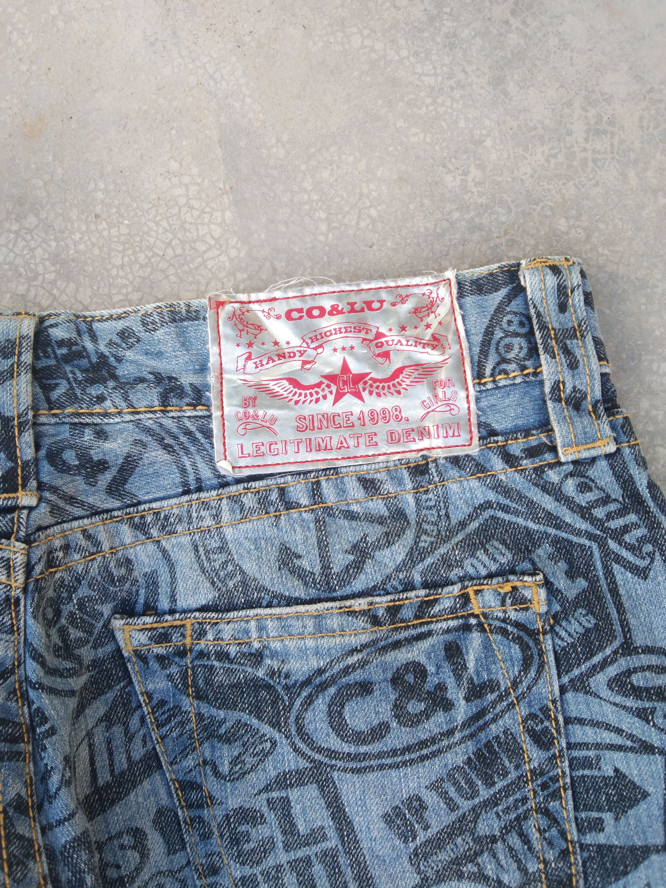 Japanese Brand Vintage Japanese Co&Lu Retro Punk Straight Leg Jeans 31x29 Size US 31 - 3 Thumbnail