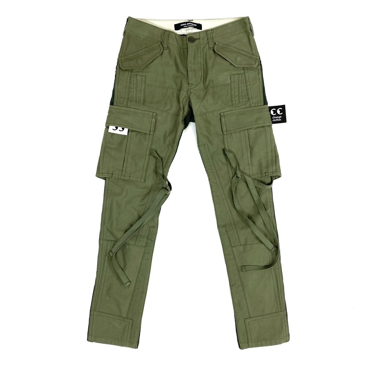 image of Comme Des Garcons x Junya Watanabe Comme Des Garçons Cdg Hybrid Cargo Pants Xs in Olive (Size 28)