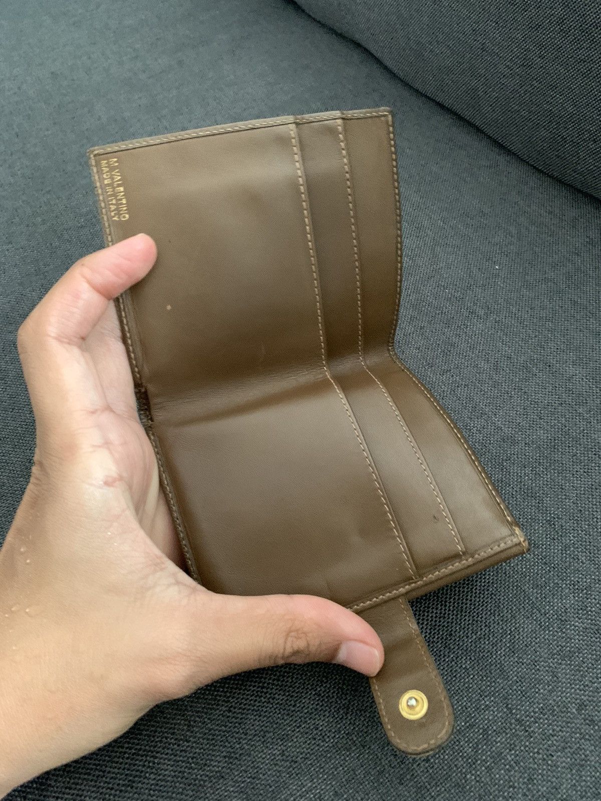Valentino Vintage Valentino Monogram Wallet Leather Size ONE SIZE - 7 Thumbnail