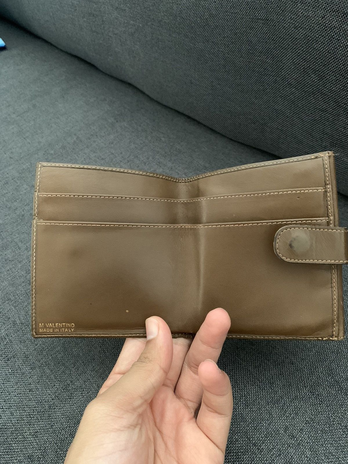 Valentino Vintage Valentino Monogram Wallet Leather Size ONE SIZE - 8 Thumbnail