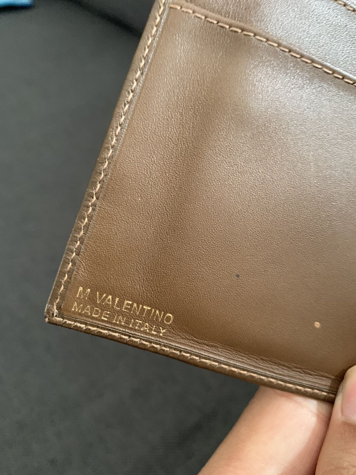 Valentino Vintage Valentino Monogram Wallet Leather Size ONE SIZE - 9 Thumbnail