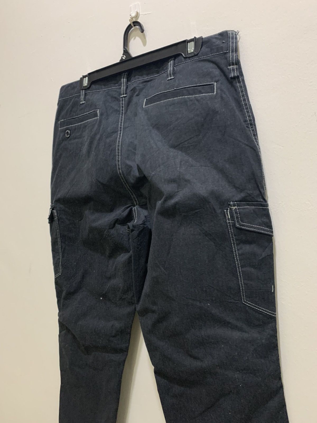 Japanese Brand × Paper Denim & Cloth 96 CLOTH Double Knee Laced Stitch Multipocket Cargo Pant Size US 35 - 11 Thumbnail