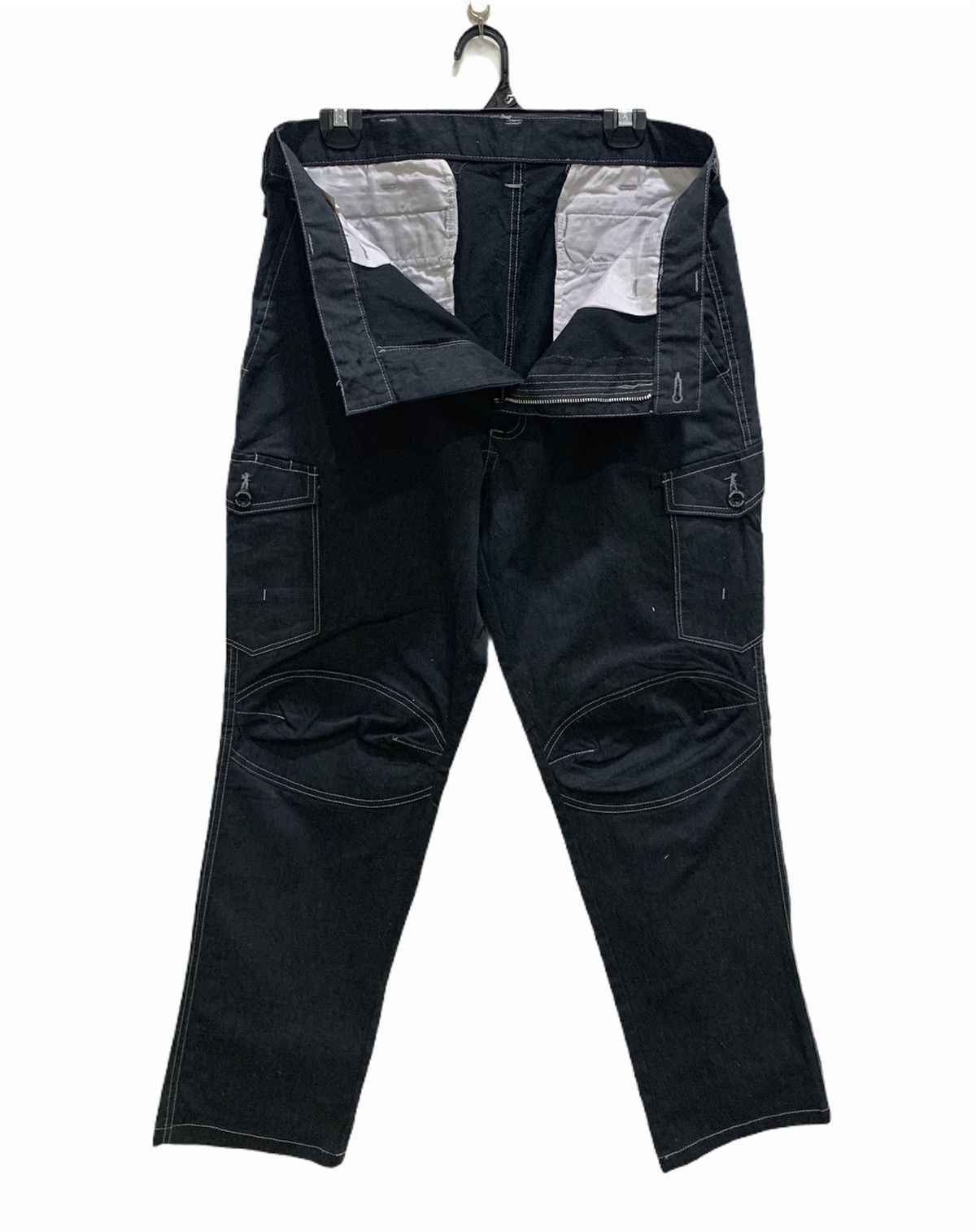 Japanese Brand × Paper Denim & Cloth 96 CLOTH Double Knee Laced Stitch Multipocket Cargo Pant Size US 35 - 3 Thumbnail