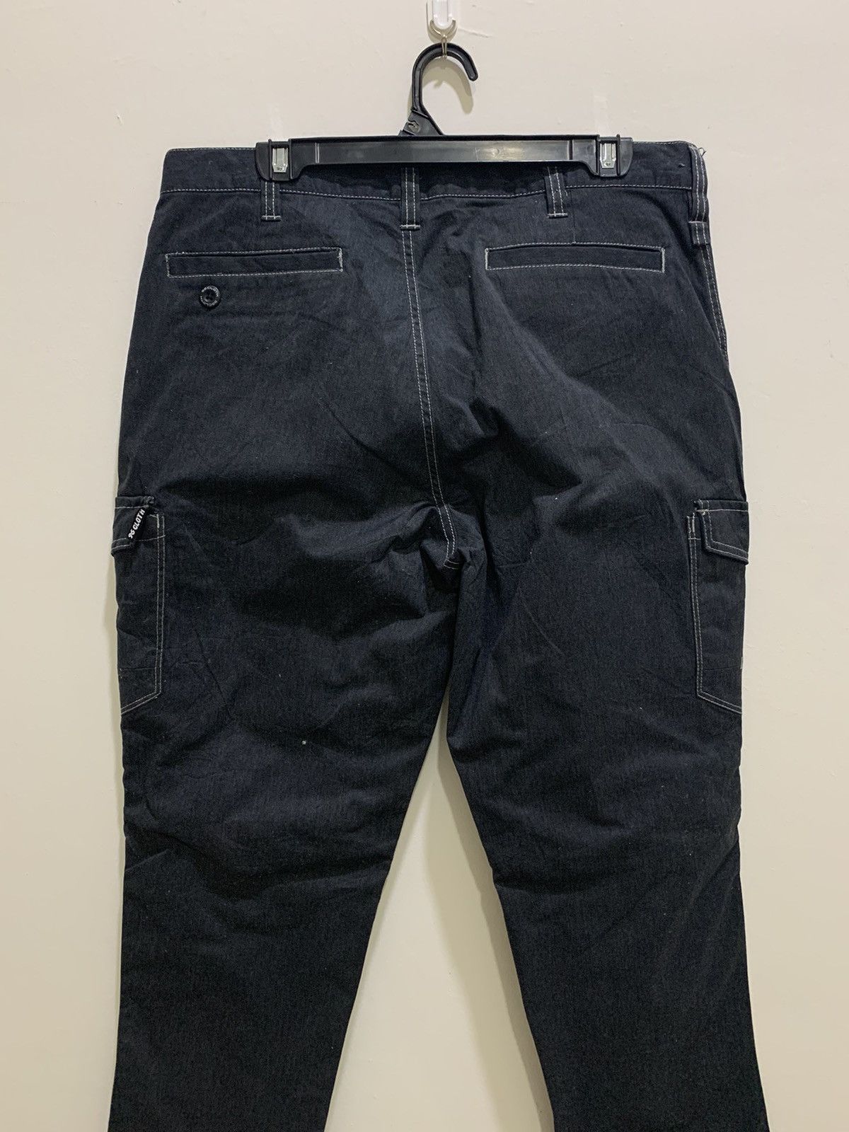 Japanese Brand × Paper Denim & Cloth 96 CLOTH Double Knee Laced Stitch Multipocket Cargo Pant Size US 35 - 8 Thumbnail