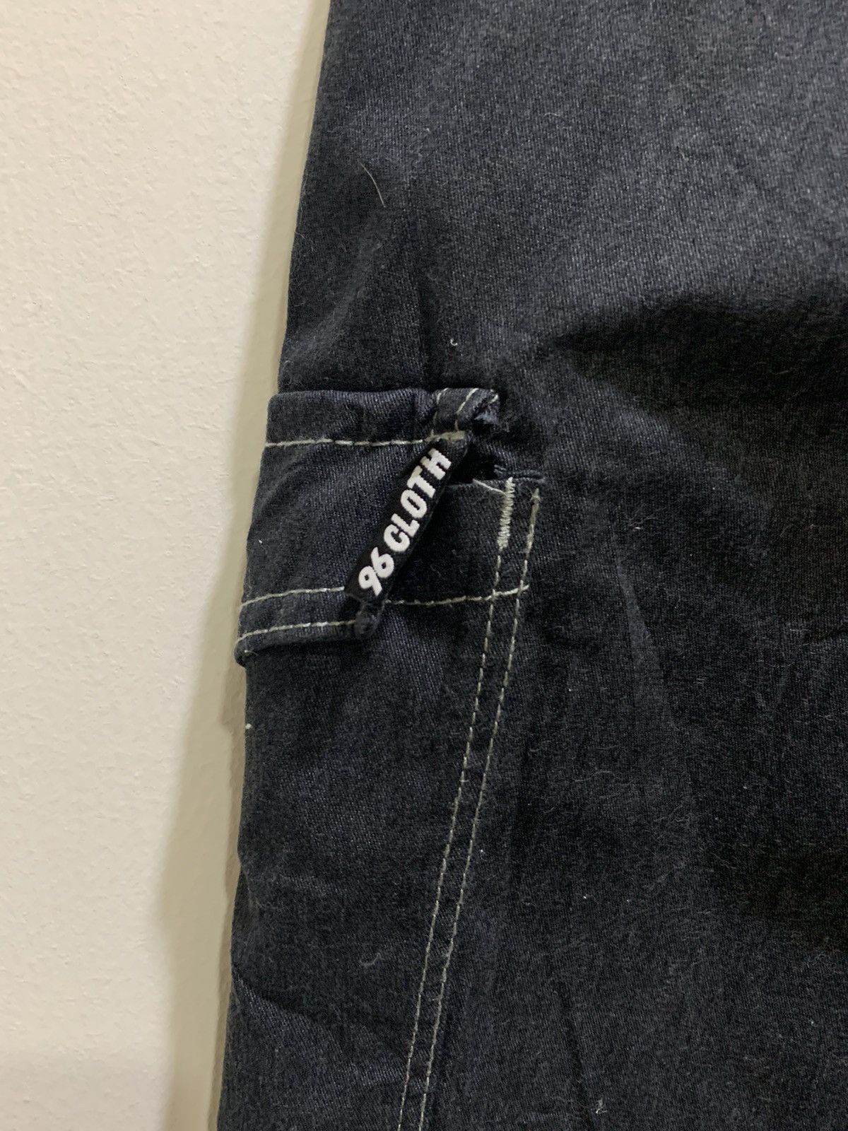 Japanese Brand × Paper Denim & Cloth 96 CLOTH Double Knee Laced Stitch Multipocket Cargo Pant Size US 35 - 12 Thumbnail