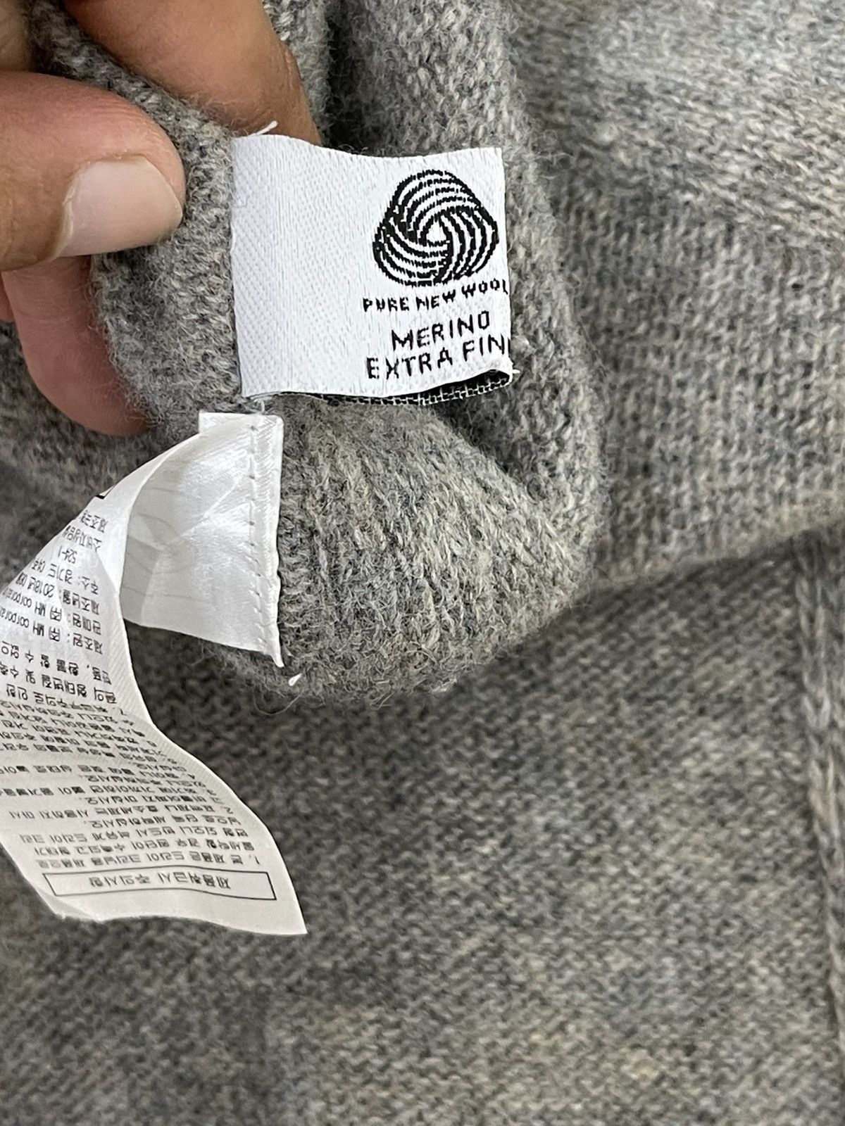 Designer × Hussein Chalayan Wool Outerwear Buttonless Chalayan Long Sweat 49🟩 Size US M / EU 48-50 / 2 - 18 Thumbnail