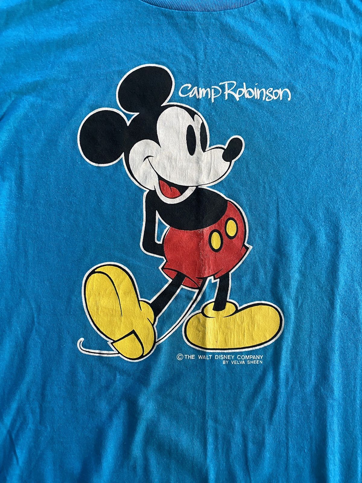 Velva Sheen Vintage 80’s Mickey Mouse Single Stitch Velva Sheen Tee Size US XL / EU 56 / 4 - 4 Thumbnail