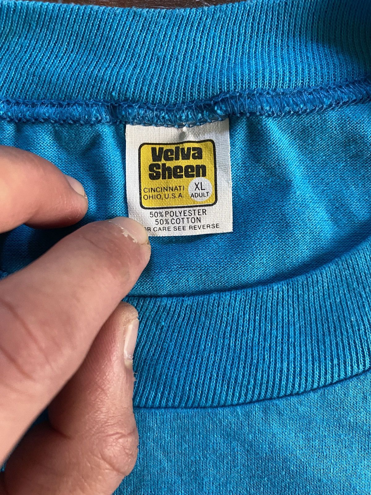 Velva Sheen Vintage 80’s Mickey Mouse Single Stitch Velva Sheen Tee Size US XL / EU 56 / 4 - 9 Thumbnail