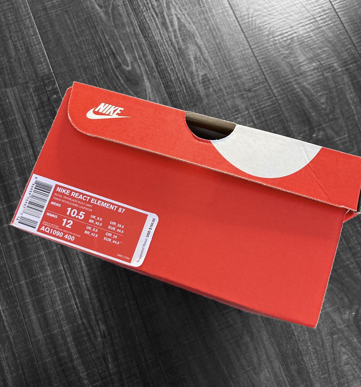 Nike NIKE React Element 87 Royal Tint 2019 Size US 10.5 / EU 43-44 - 5 Thumbnail
