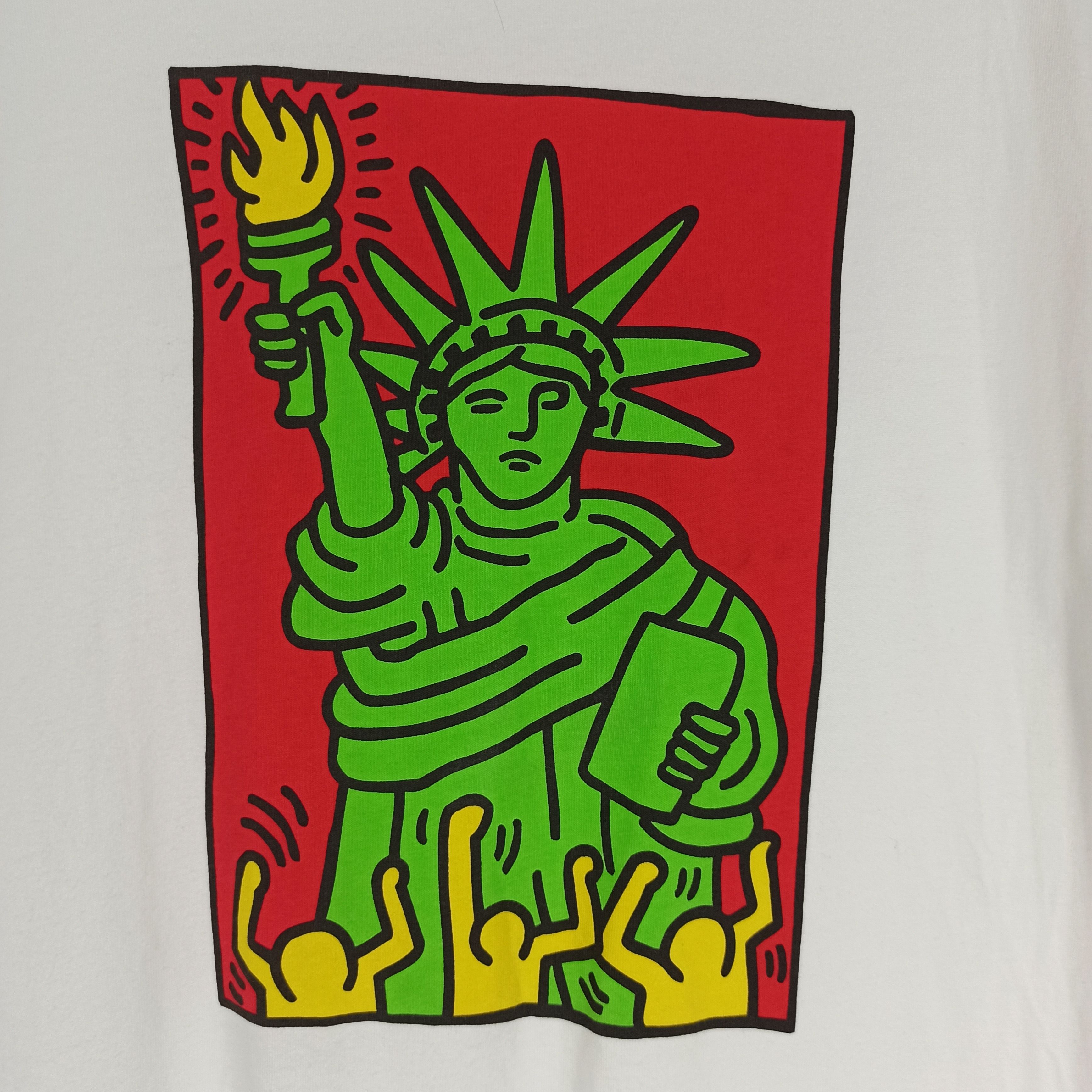 Keith Haring 🔥Rare🔥 Keith Haring Statue Of Liberty Big Logo Tees Size US L / EU 52-54 / 3 - 2 Thumbnail