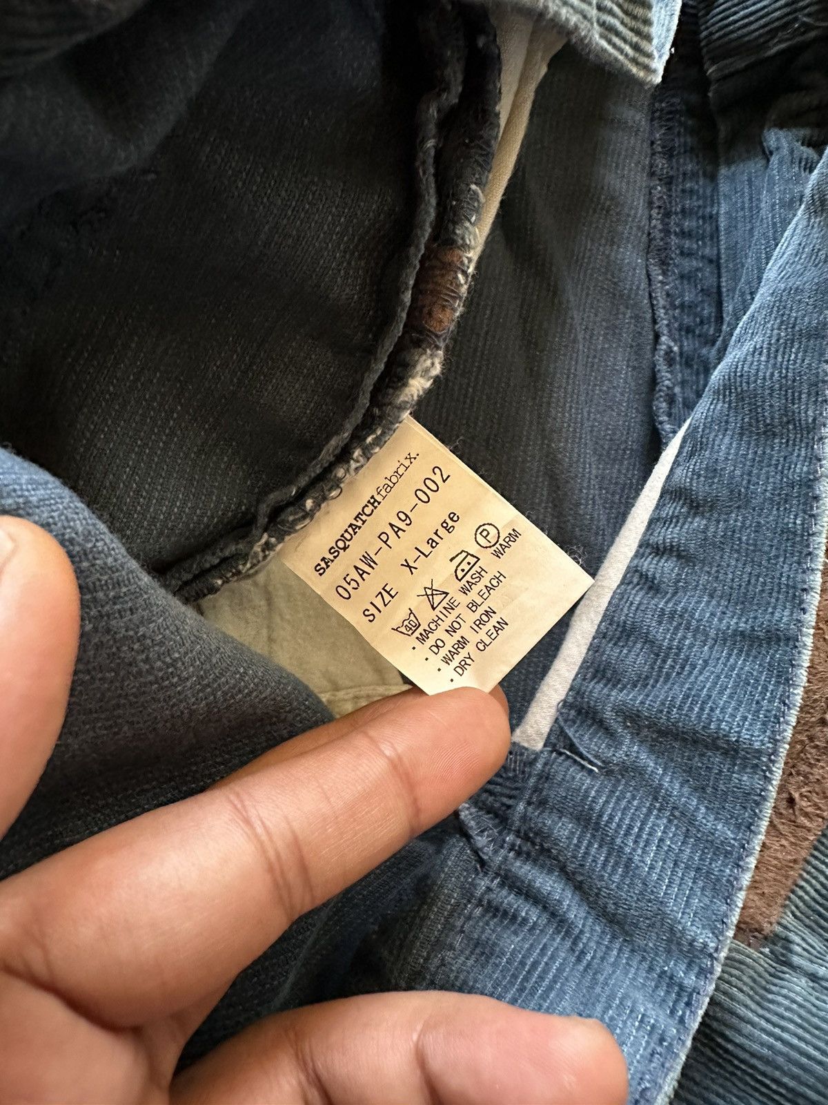 Sasquatchfabrix AW2005 Sasquatchfabrix Corduroy Baggy Pant Size US 36 / EU 52 - 14 Thumbnail