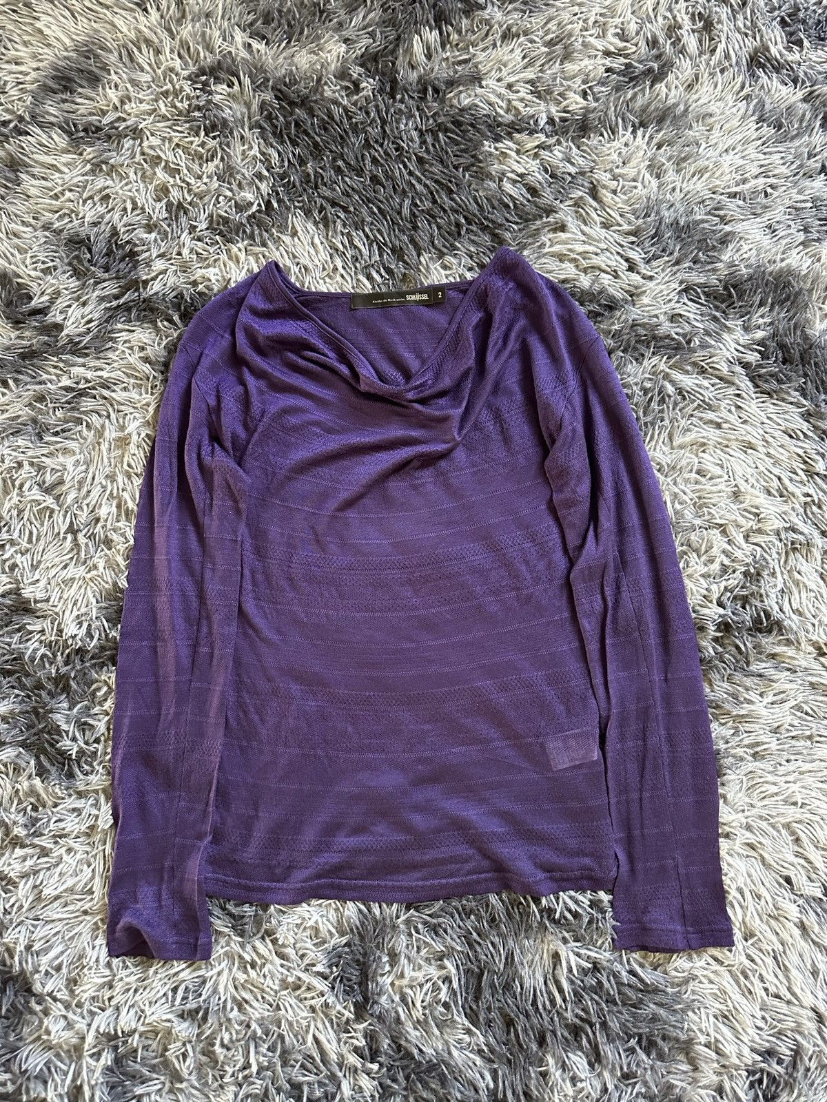 Schlussel 00's Schlussel knit mesh top long sleeve Size US M / EU 48-50 / 2 - 8 Thumbnail