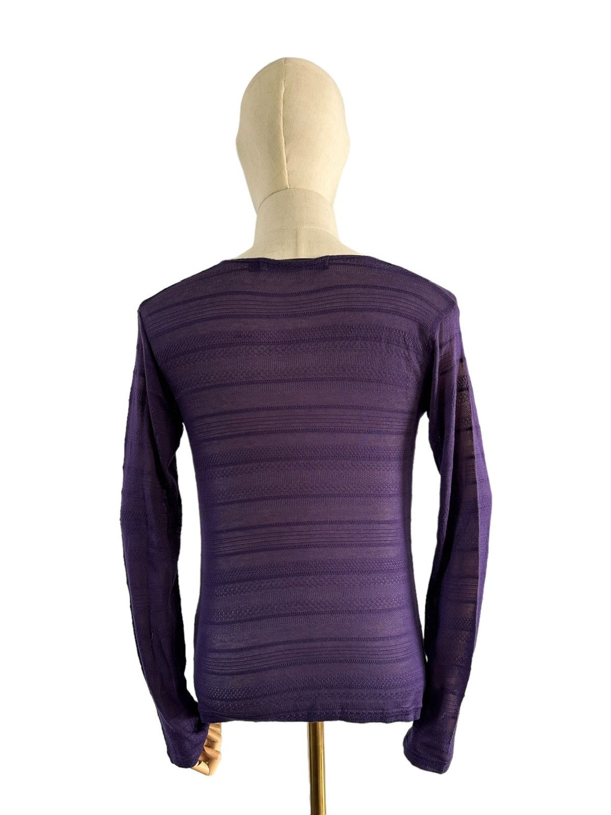 Schlussel 00's Schlussel knit mesh top long sleeve Size US M / EU 48-50 / 2 - 7 Thumbnail