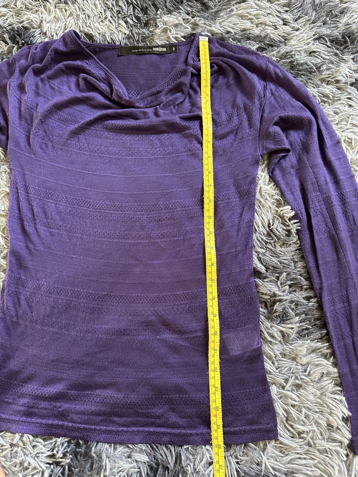 Schlussel 00's Schlussel knit mesh top long sleeve Size US M / EU 48-50 / 2 - 11 Thumbnail