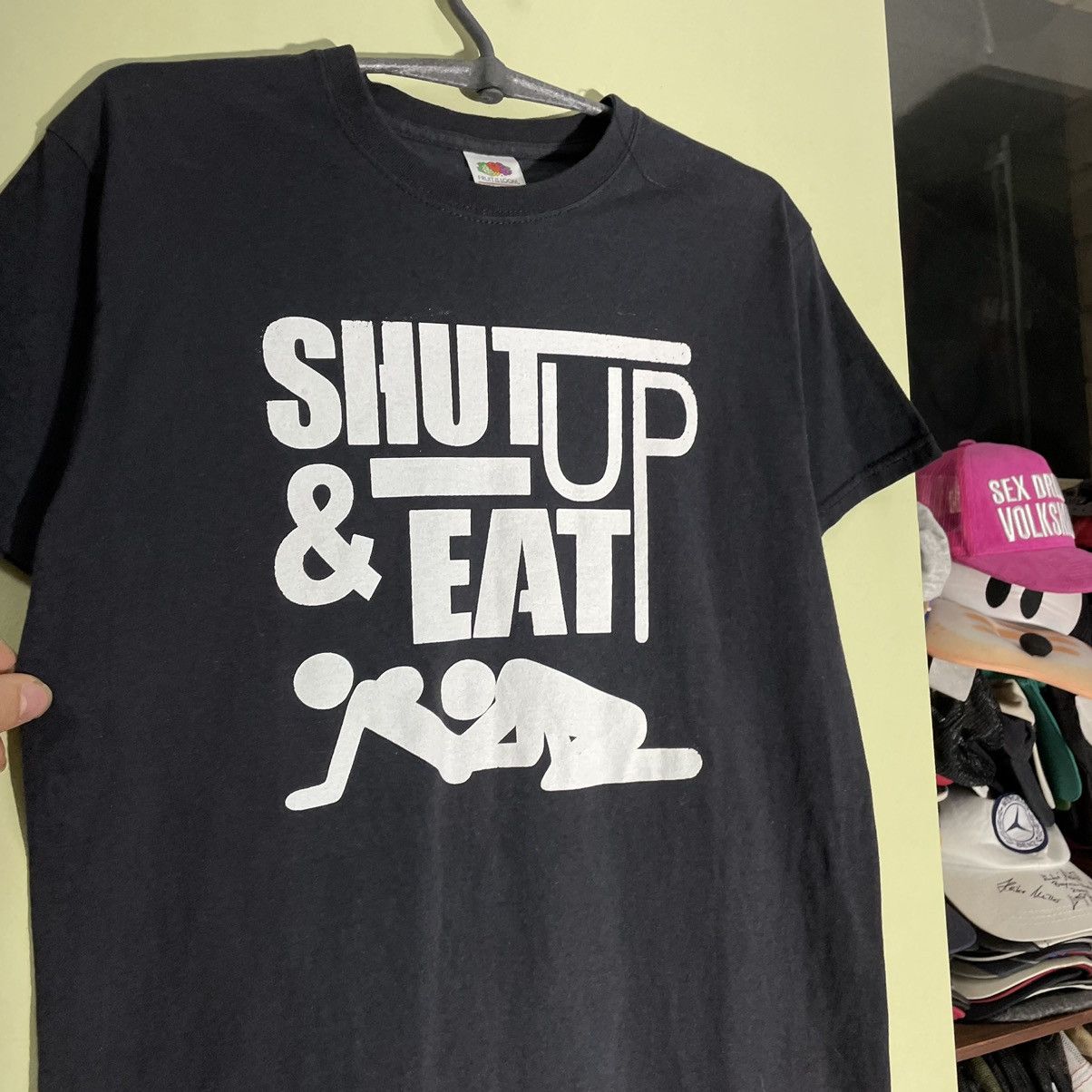 Vintage Vintage 90s Graphic Tee Humor Streetwear Black Single Stitch Size US M / EU 48-50 / 2 - 5 Thumbnail