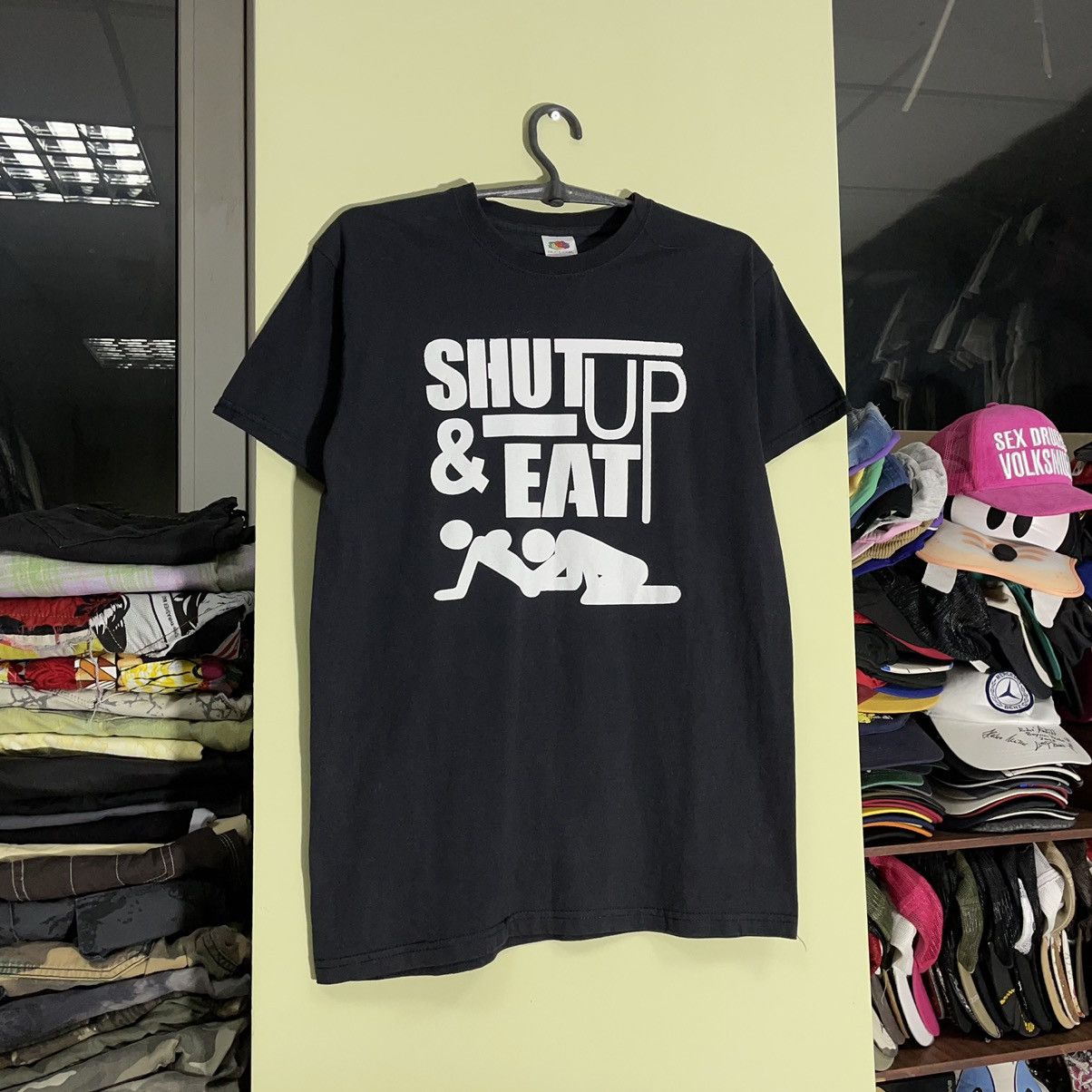 Vintage Vintage 90s Graphic Tee Humor Streetwear Black Single Stitch Size US M / EU 48-50 / 2 - 2 Thumbnail