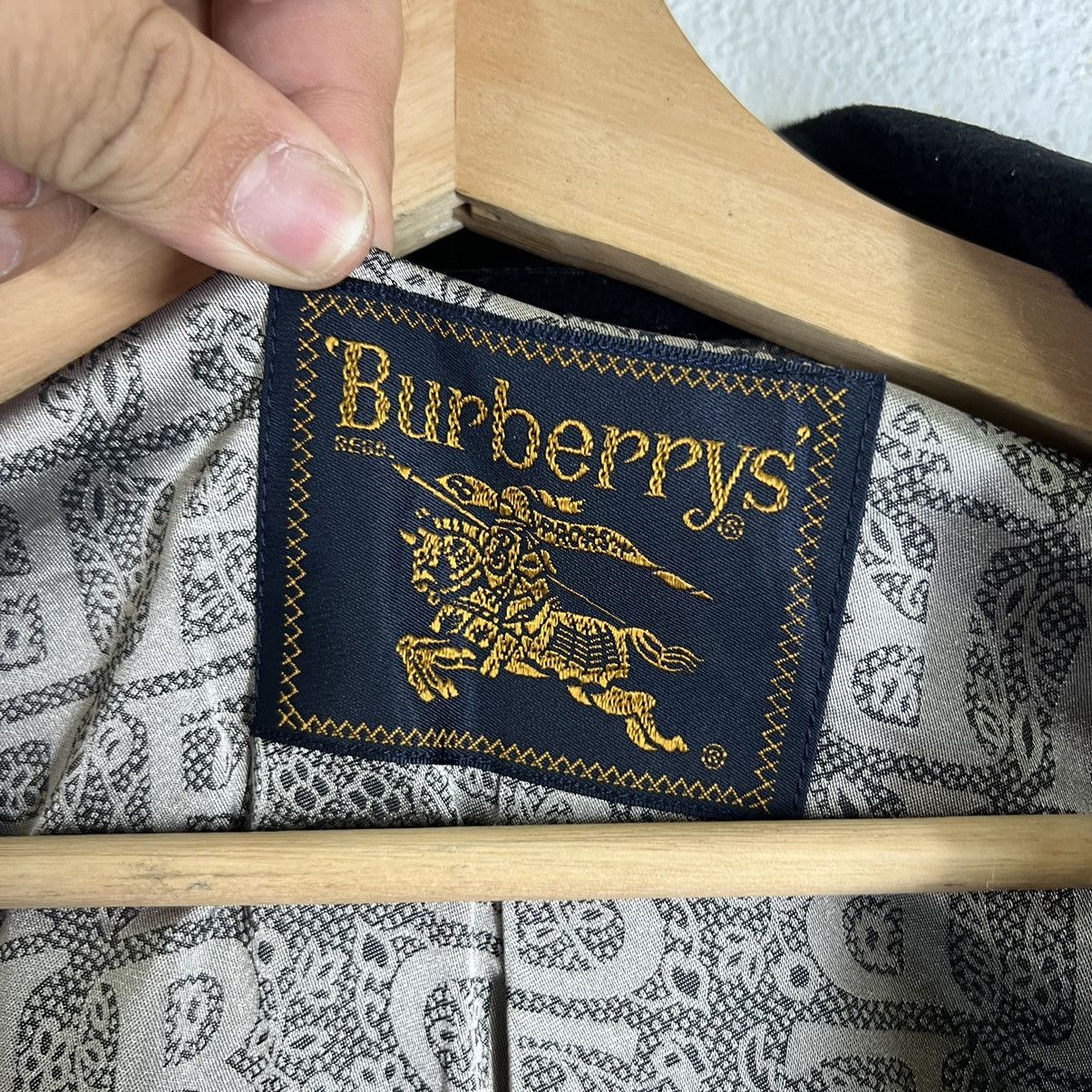 Burberry 🔥RICH BLACK - FLY COATS HERRINGBONE WOOL LONG JACKET Size US M / EU 48-50 / 2 - 14 Thumbnail