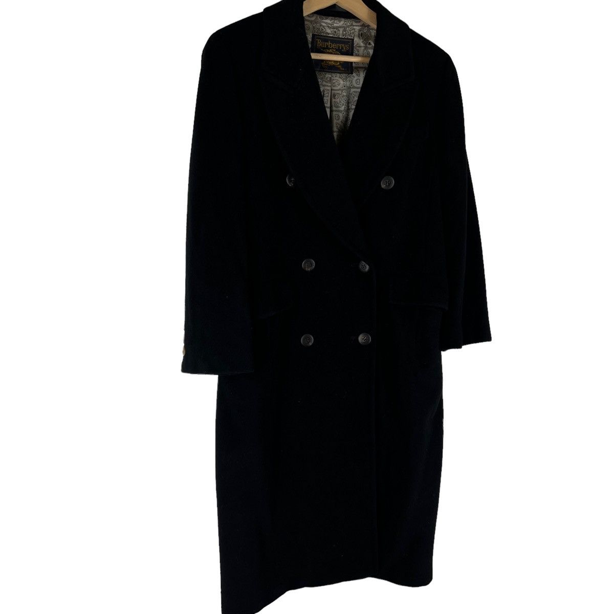 Burberry 🔥RICH BLACK - FLY COATS HERRINGBONE WOOL LONG JACKET Size US M / EU 48-50 / 2 - 3 Thumbnail
