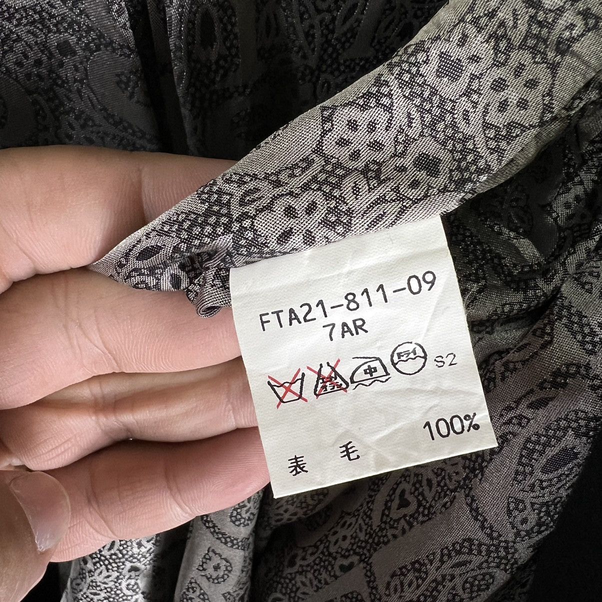 Burberry 🔥RICH BLACK - FLY COATS HERRINGBONE WOOL LONG JACKET Size US M / EU 48-50 / 2 - 15 Thumbnail